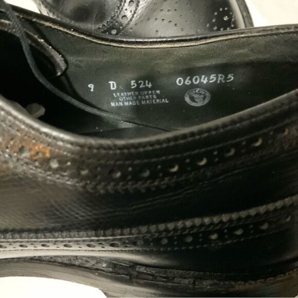 EXECUTIVE IMPERIAL By Mason Vintage Wingtip Shoes size 9D main image 5